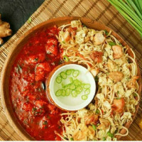 Chicken Noodles & Chicken Manchurian